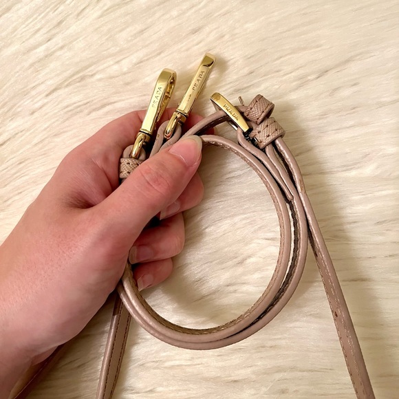 PRADA Cammeo Saffiano Lux Double Zip Medium Tote Bag - Picture 6 of 16